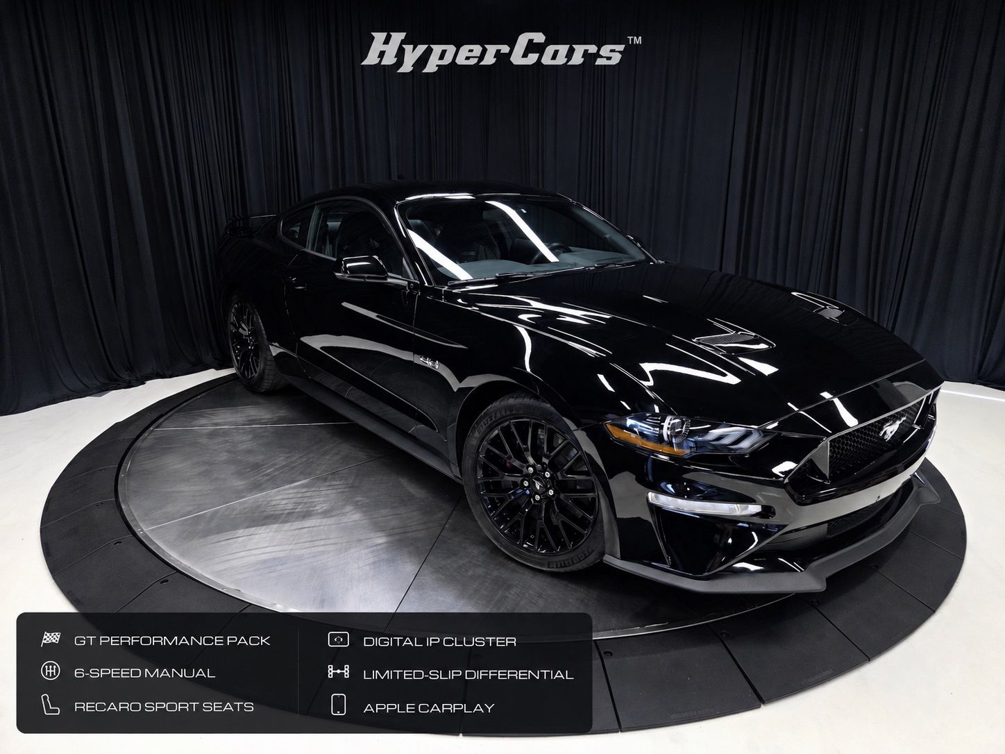 Shadow Black 2020 Ford Mustang Coupe Rear-Wheel Drive 6-Speed Manual