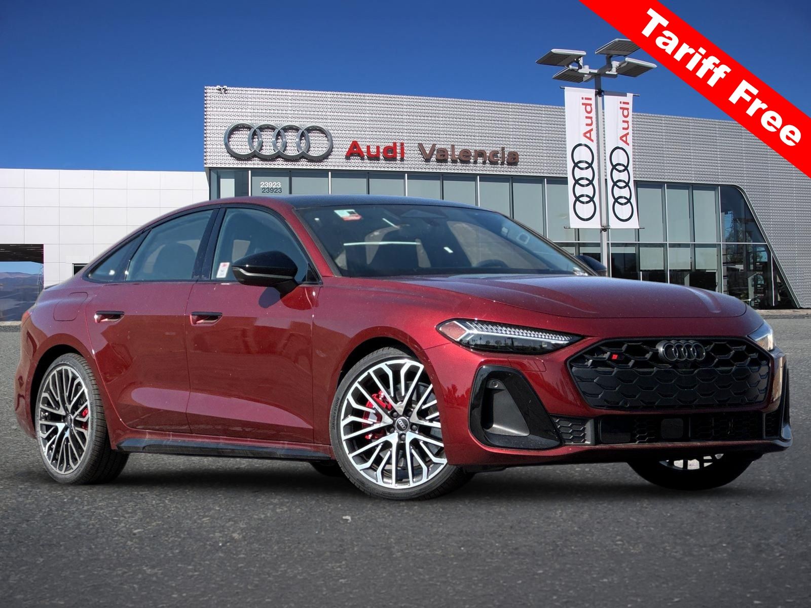 Red 2025 Audi S5 Sedan All-Wheel Drive 7-Speed Automatic