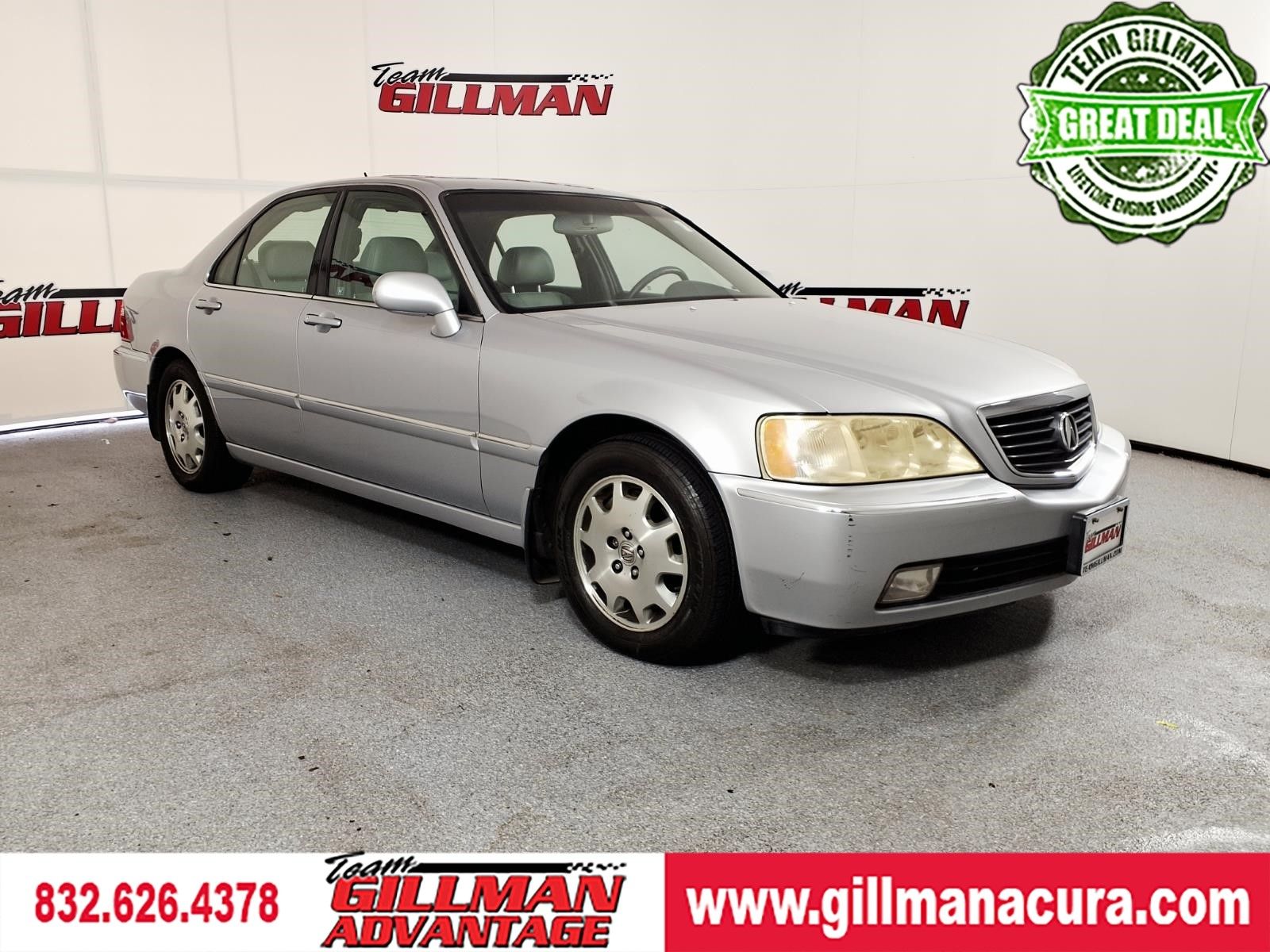 Silver 2004 Acura RL Sedan Front-Wheel Drive 4-Speed Automatic
