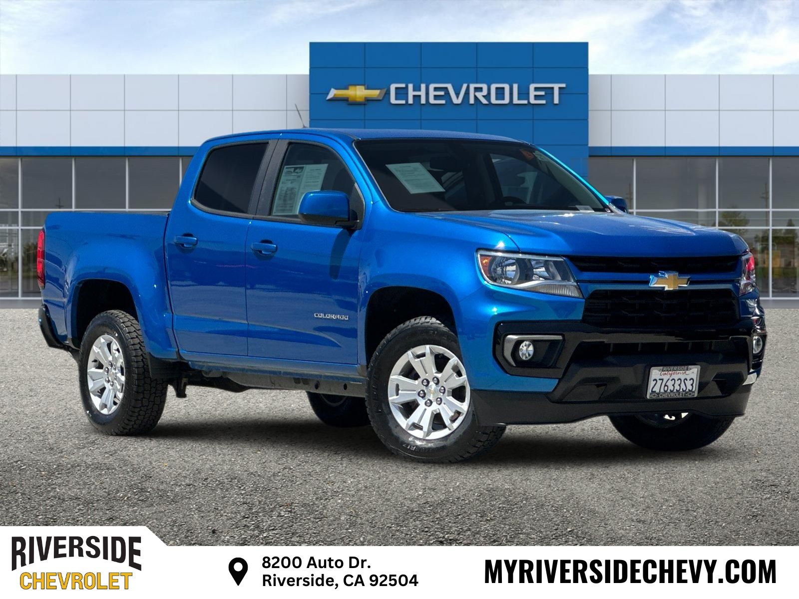 Bright Blue Metallic 2022 Chevrolet Colorado Pickup Truck 4X2 8-Speed Automatic