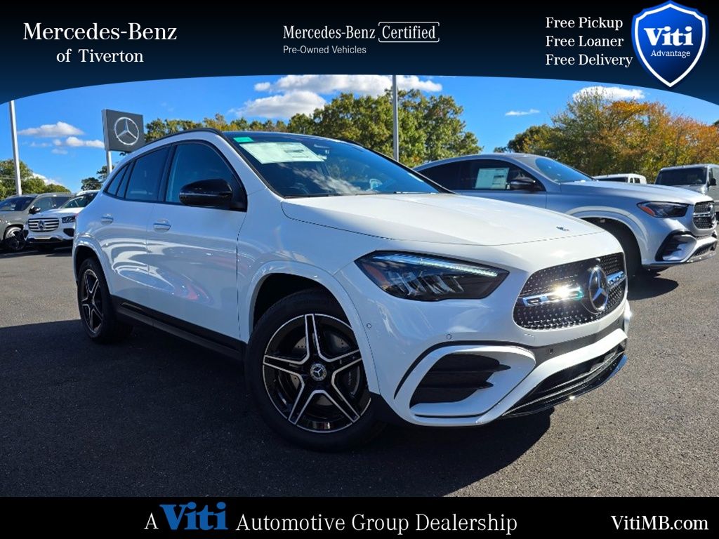 Polar White 2025 Mercedes-Benz GLA 250 4MATIC SUV / Crossover All-Wheel Drive 8-Speed Dual Clutch