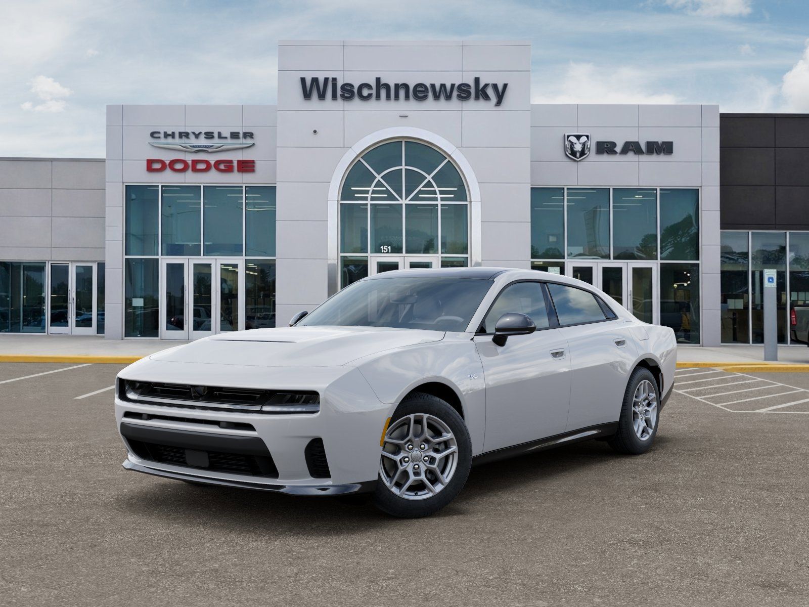 Bright White Clearcoat 2026 Dodge Charger R/T Sedan AWD Sedan All-Wheel Drive 8-Speed Automatic