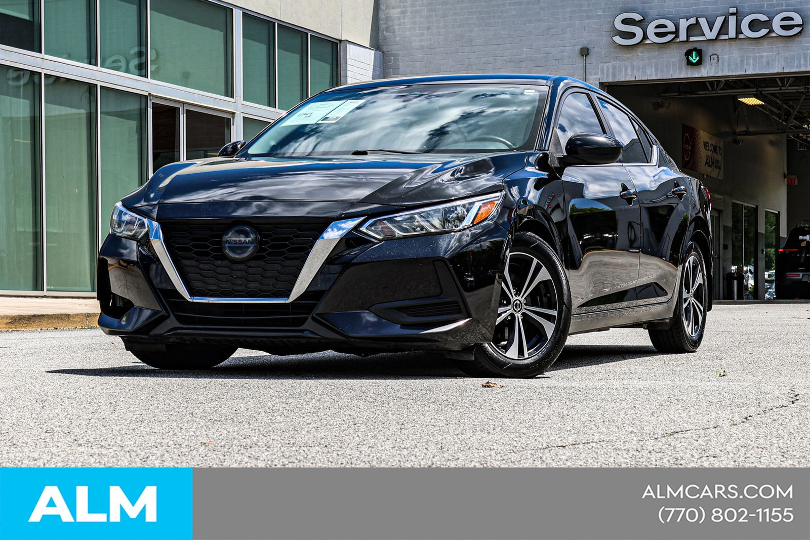Used 2022 Black Nissan SV Carfax One Owner w/ No Accidents image 3