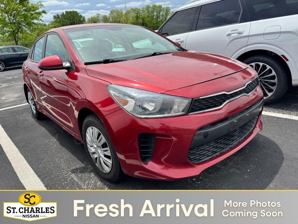 Currant Red 2019 Kia Rio S FWD Sedan Front-Wheel Drive 6-Speed Automatic