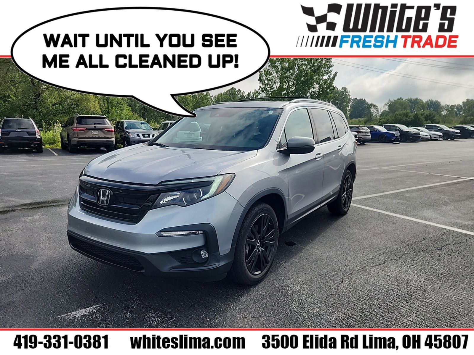 Silver 2021 Honda Pilot SUV / Crossover All-Wheel Drive 9-Speed Automatic