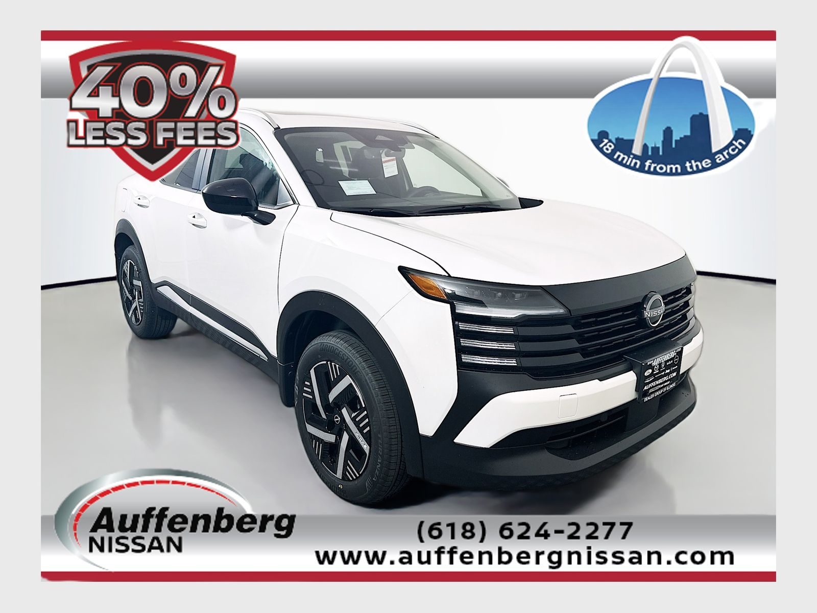 Aspen White Tricoat 2026 Nissan Kicks SUV / Crossover Front-Wheel Drive Continuously Variable Transmission