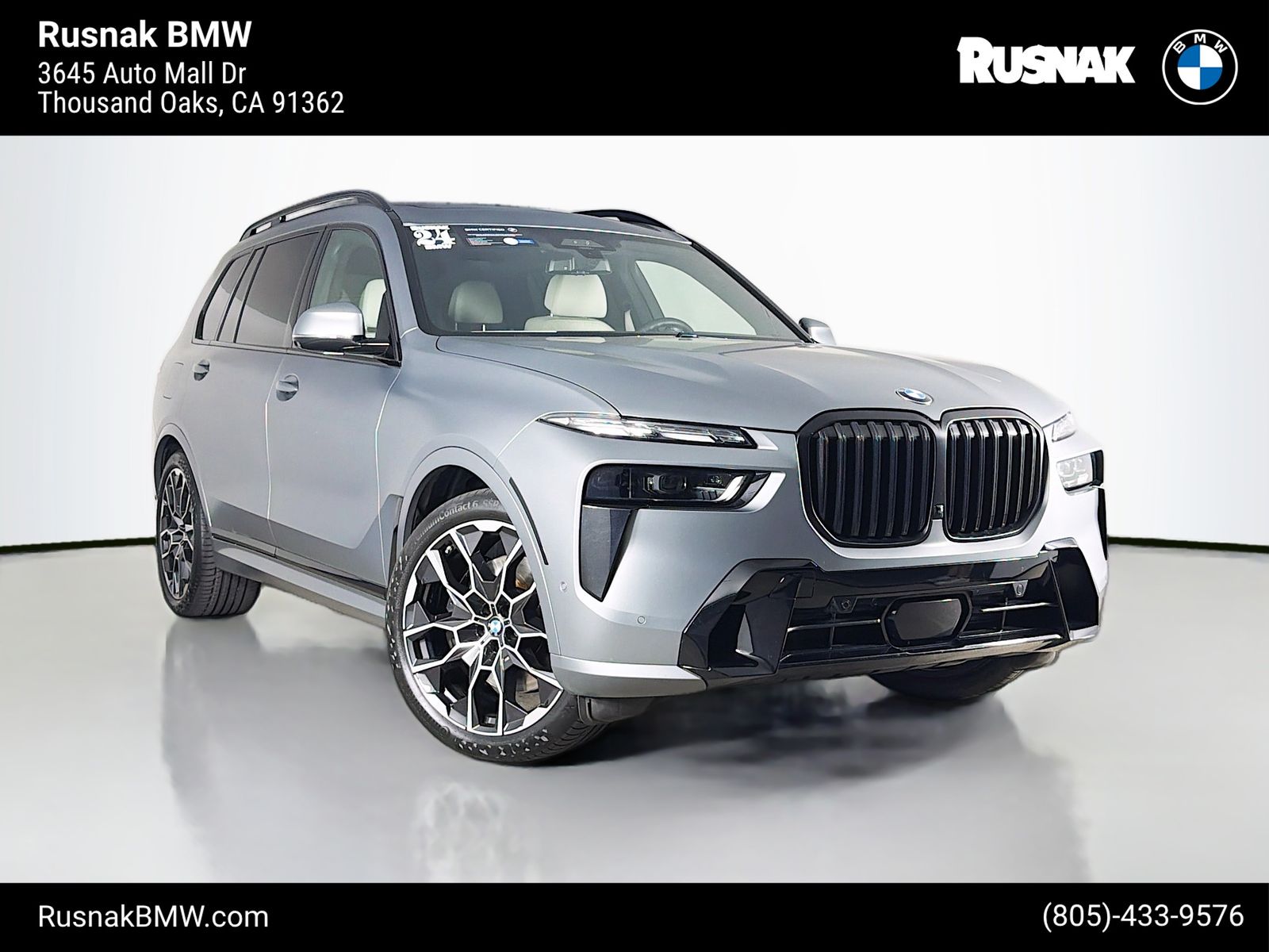 Frozen Pure Gray Metallic 2024 BMW X7 SUV / Crossover All-Wheel Drive 8-Speed Automatic