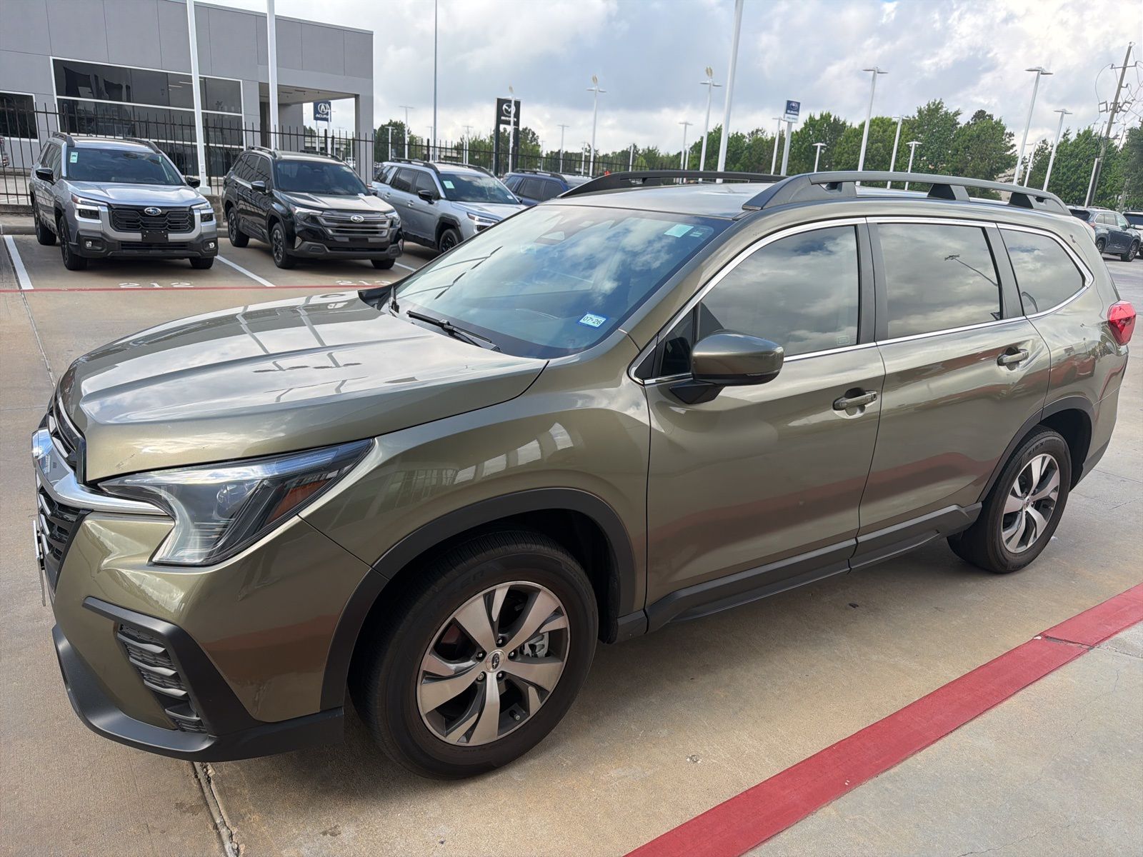 Autumn Green Metallic 2024 Subaru Ascent Premium 7-Passenger AWD SUV / Crossover All-Wheel Drive Continuously Variable Transmission
