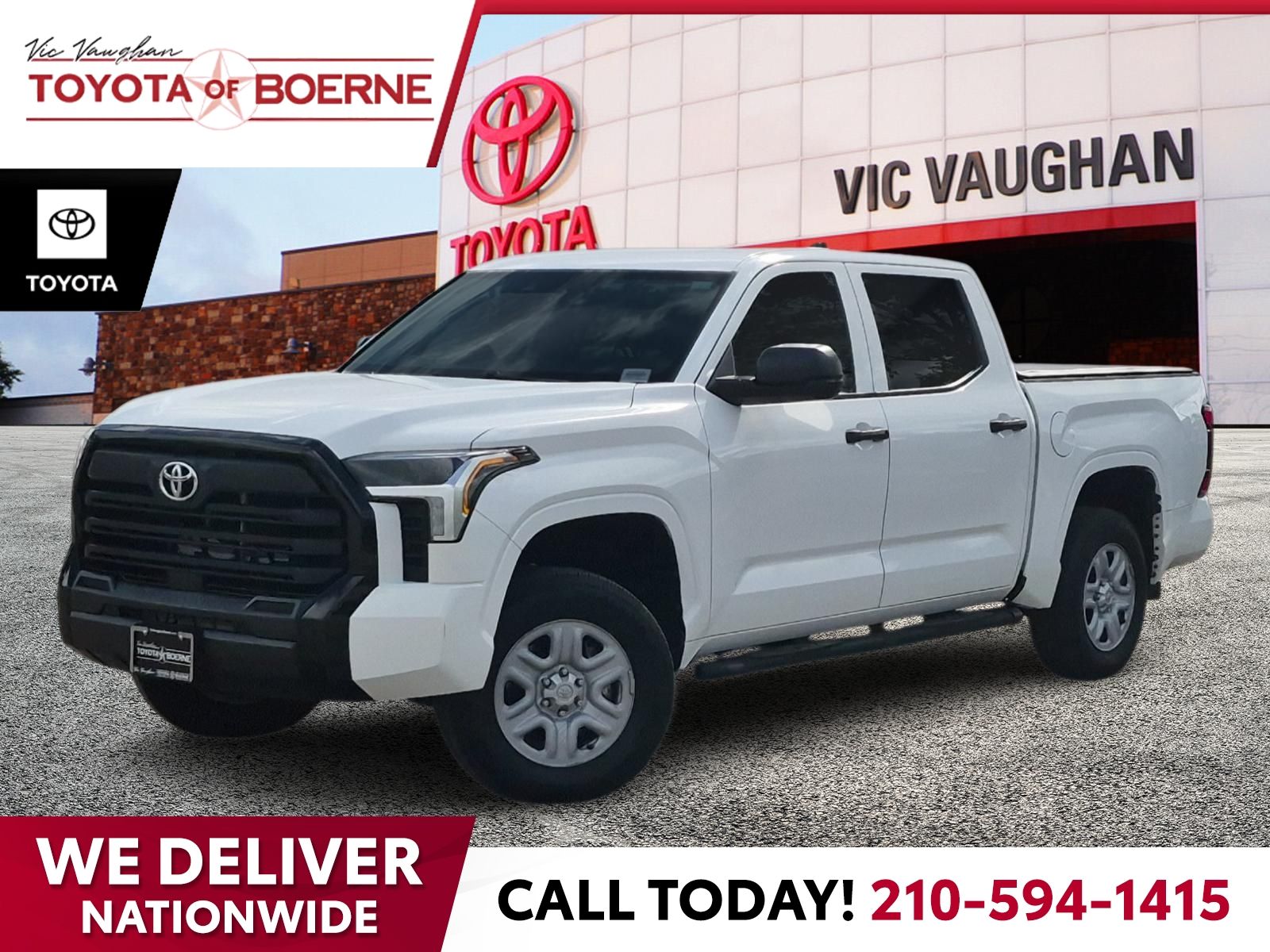 White 2022 Toyota Tundra Pickup Truck Four-Wheel Drive Automatic
