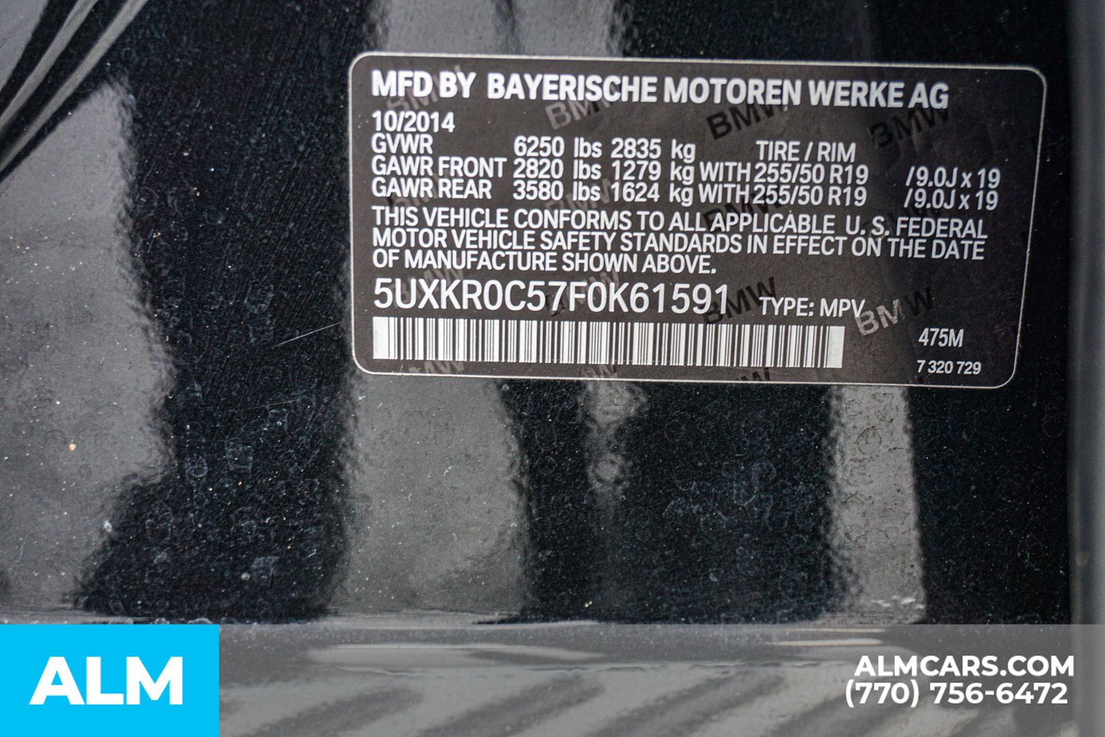 Used 2015 Black BMW xDrive35i image 63