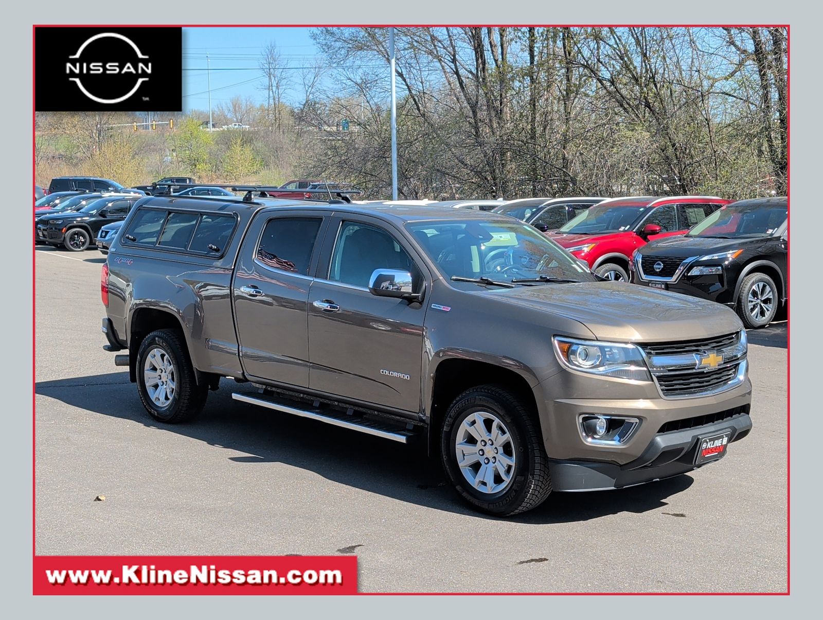Brownstone Metallic 2017 Chevrolet Colorado LT Crew Cab 4WD Pickup Truck Four-Wheel Drive 6-Speed Automatic