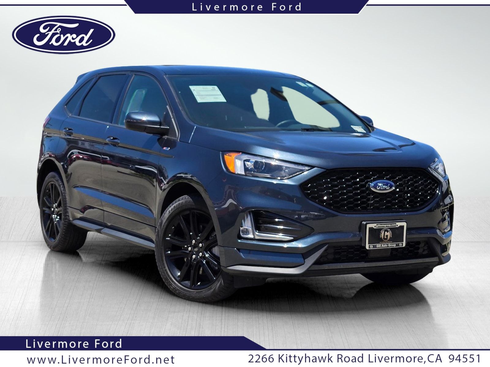 Stone Blue Metallic 2023 Ford Edge ST Line AWD SUV / Crossover All-Wheel Drive 8-Speed Automatic