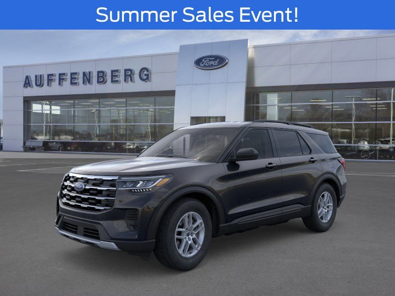 Black Metallic 2026 Ford Explorer SUV / Crossover All-Wheel Drive Automatic