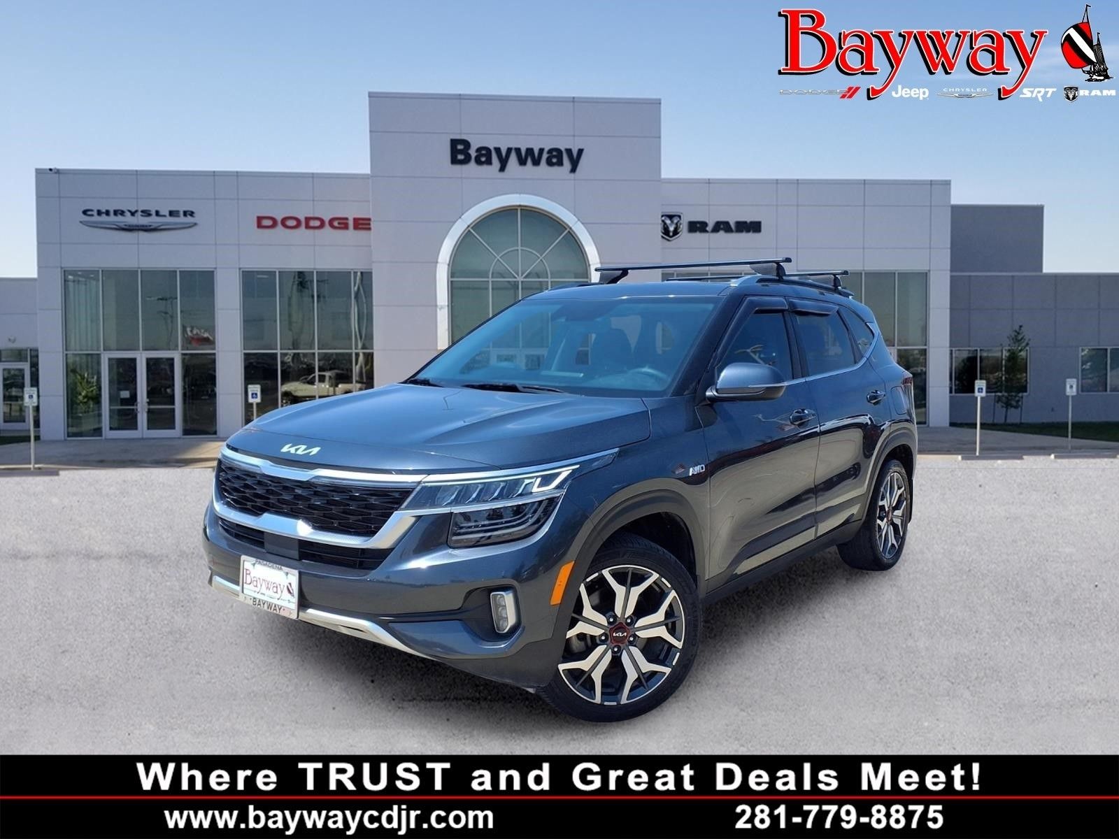 2023 Kia Seltos SX Gray at DeMontrond Auto Country
