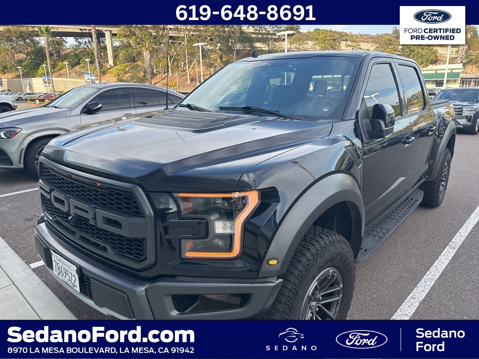 Agate Black Metallic 2020 Ford F-150 Raptor SuperCrew 4WD Pickup Truck Four-Wheel Drive Automatic
