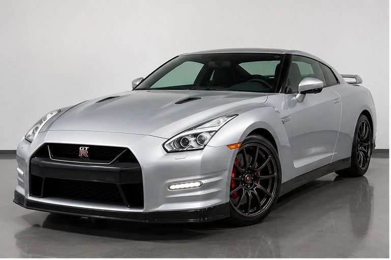 Super Silver QuadCoat 2024 Nissan GT-R Coupe All-Wheel Drive 6-Speed Automatic