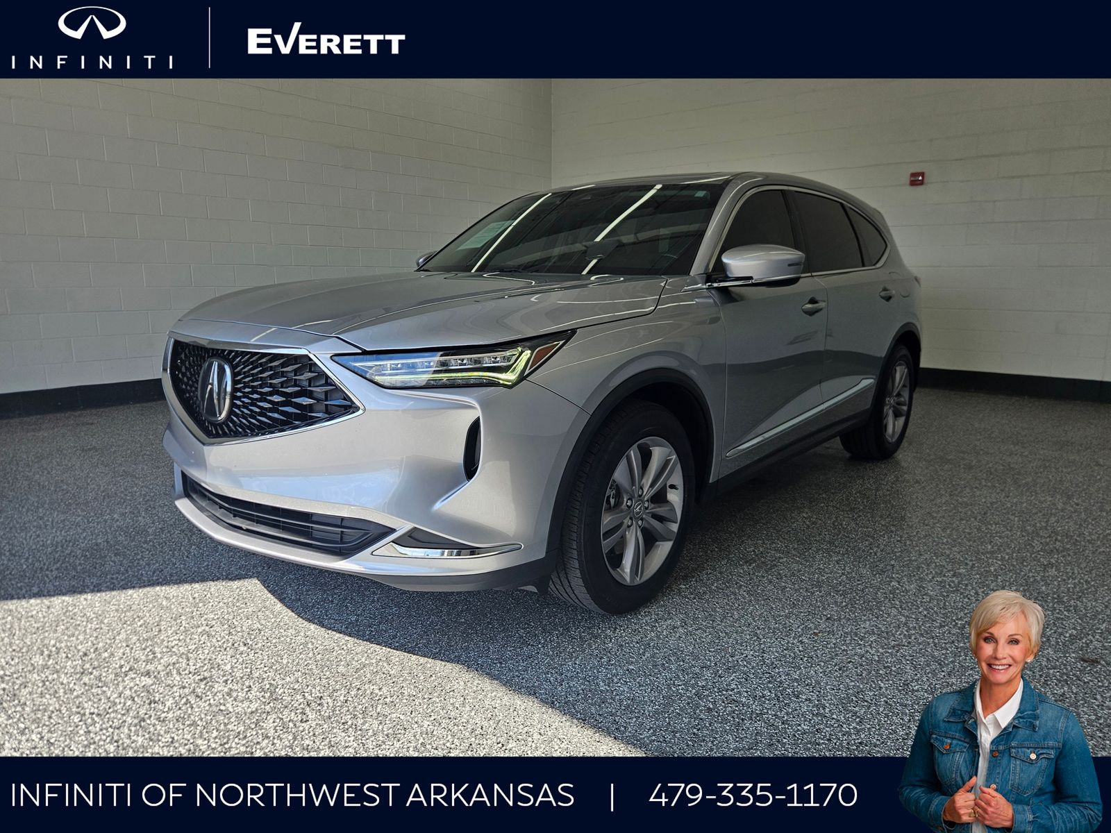 Silver 2023 Acura MDX SUV / Crossover All-Wheel Drive Automatic