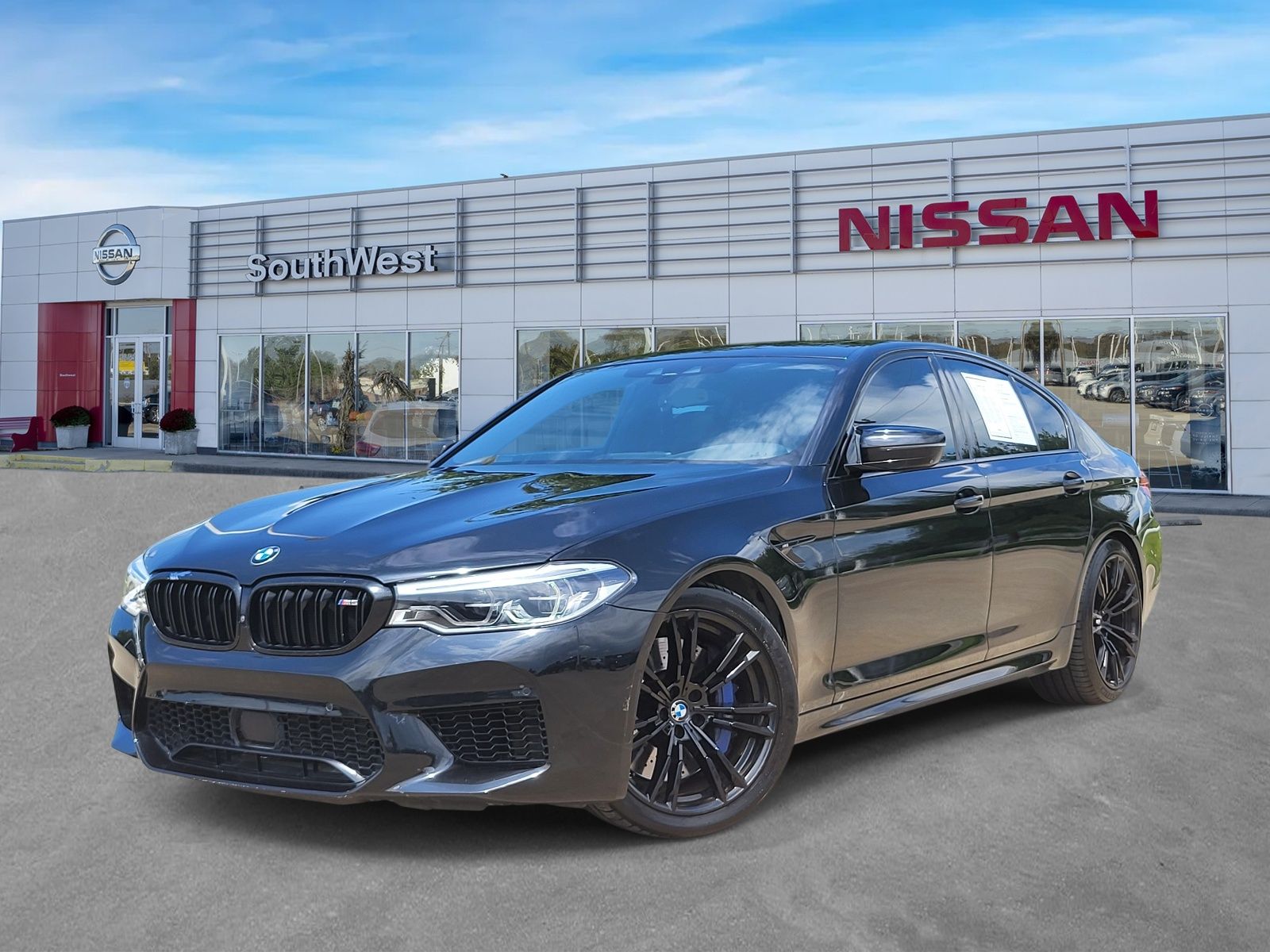 Black Sapphire Metallic 2018 BMW M5 Sedan All-Wheel Drive 8-Speed Automatic