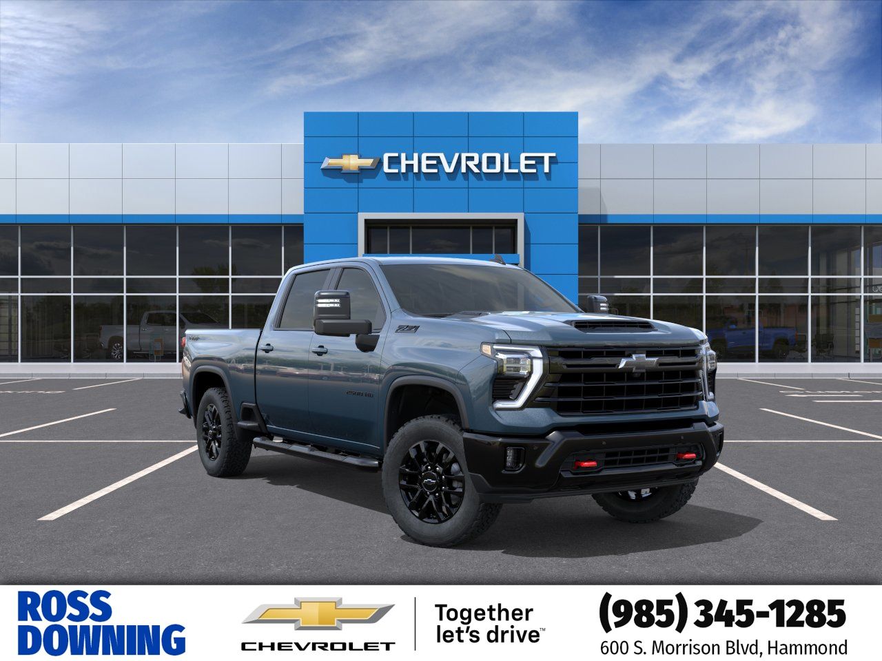 Lakeshore Blue Metallic 2026 Chevrolet Silverado 2500HD Pickup Truck Four-Wheel Drive Automatic
