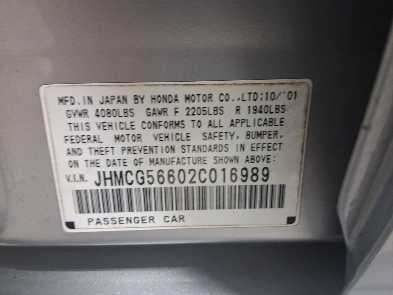 Used Car 2002 Honda Accord  Ex For Sale Under $10,000 In Austin, Texas