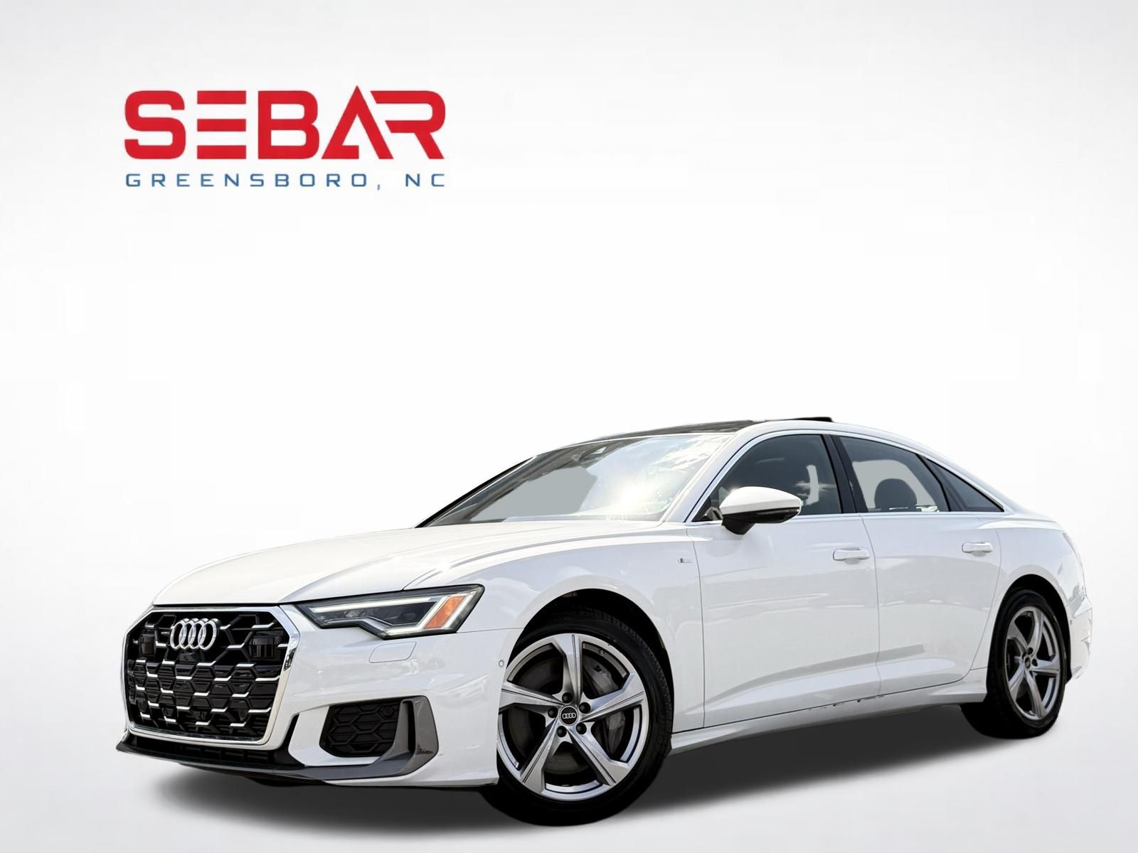 White 2024 Audi A6 Sedan All-Wheel Drive 7-Speed Automatic