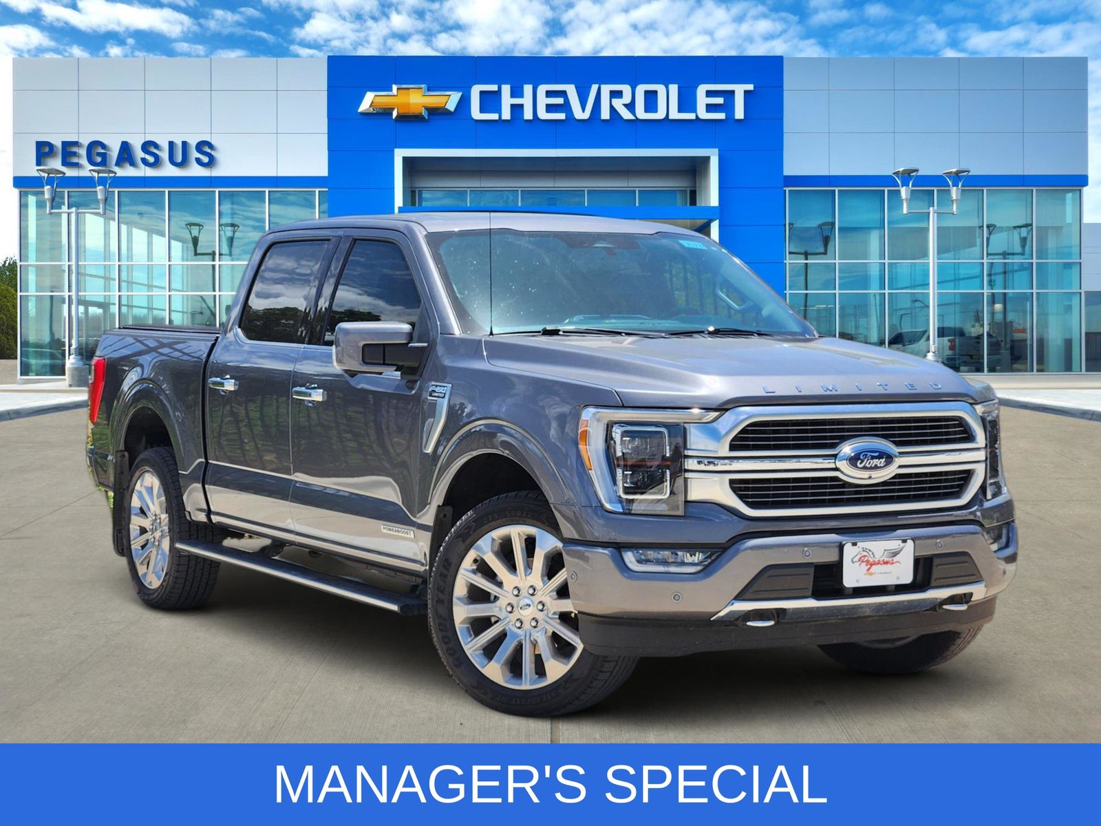 Gray Metallic 2021 Ford F-150 Pickup Truck Four-Wheel Drive Automatic