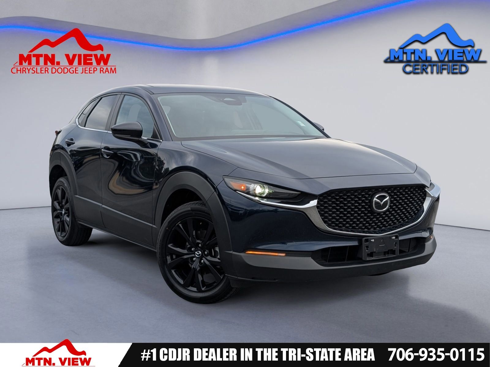 Deep Crystal Blue Mica 2024 Mazda CX-30 2.5 S Select Sport AWD SUV / Crossover All-Wheel Drive 6-Speed Automatic