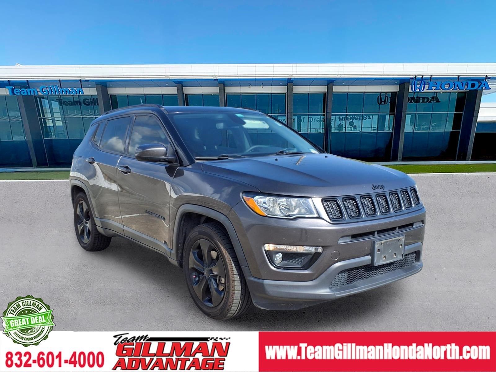 Diamond Black Crystal Pearlcoat 2021 Jeep Compass SUV / Crossover Front-Wheel Drive 6-Speed Automatic