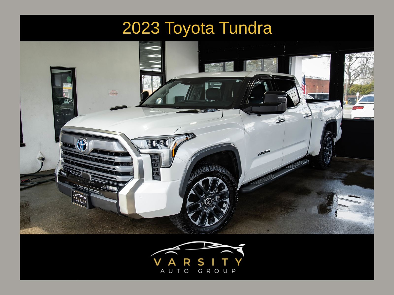 Ice Cap 2023 Toyota Tundra Hybrid Limited HV CrewMax Cab LB 4WD Pickup Truck Four-Wheel Drive Automatic