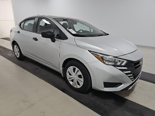 Brilliant Silver Metallic 2025 Nissan Versa Sedan Front-Wheel Drive Continuously Variable Transmission
