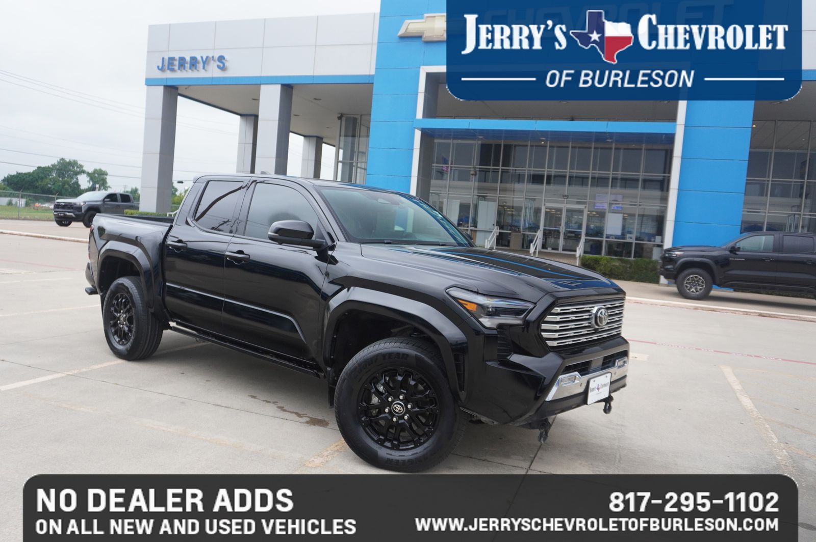 Black 2025 Toyota Tacoma Pickup Truck Four-Wheel Drive 8-Speed Automatic
