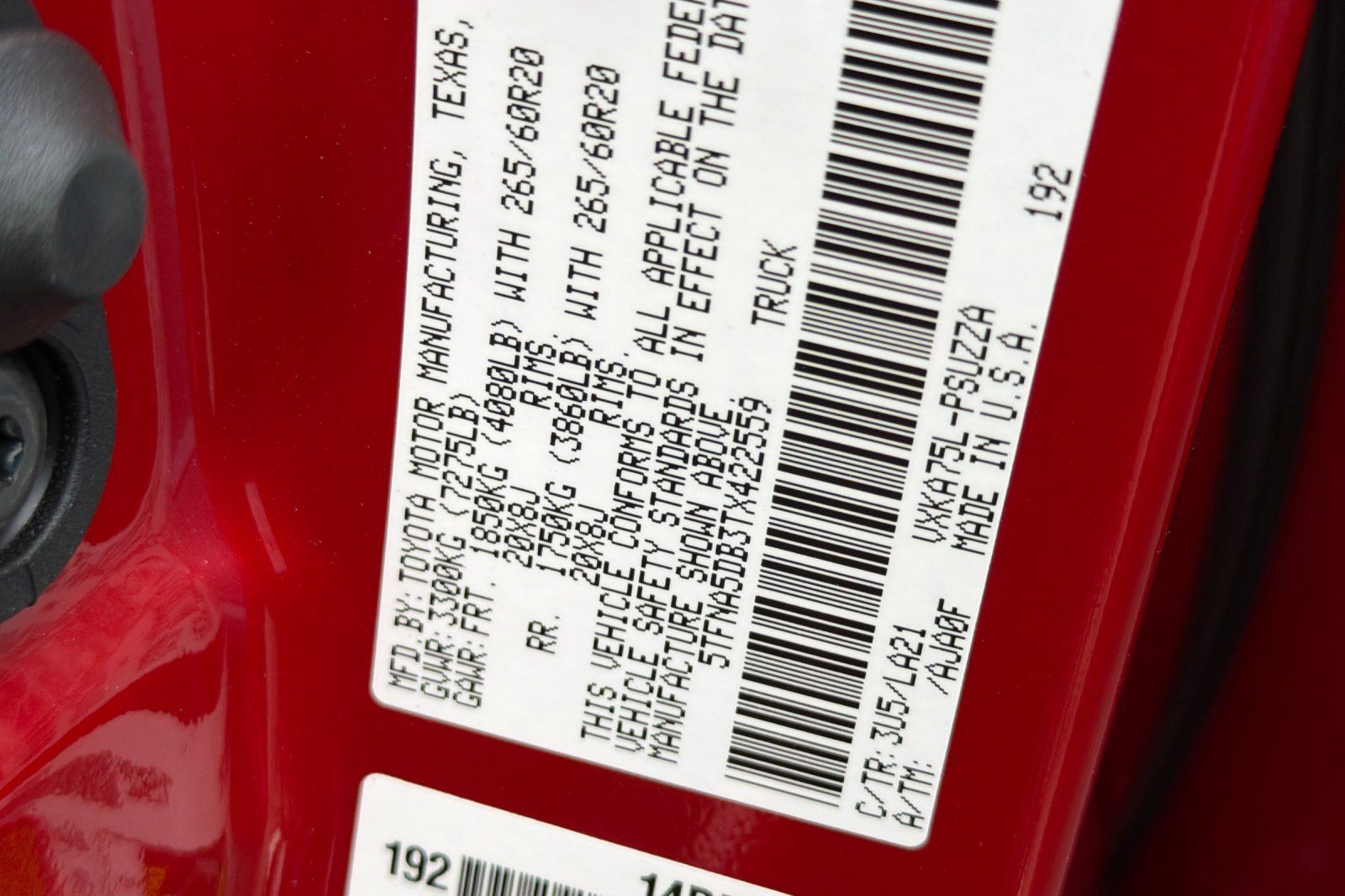 New 2026 Red Toyota Platinum image 32