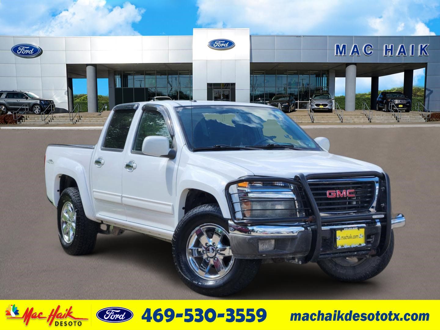 Summit White 2011 GMC Canyon SLE1 Crew Cab Pickup Truck 4X2 4-Speed Automatic Overdrive