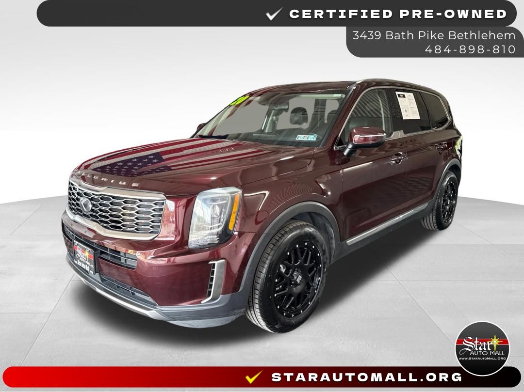 Red (Sangria) 2020 Kia Telluride EX AWD SUV / Crossover All-Wheel Drive 8-Speed Automatic