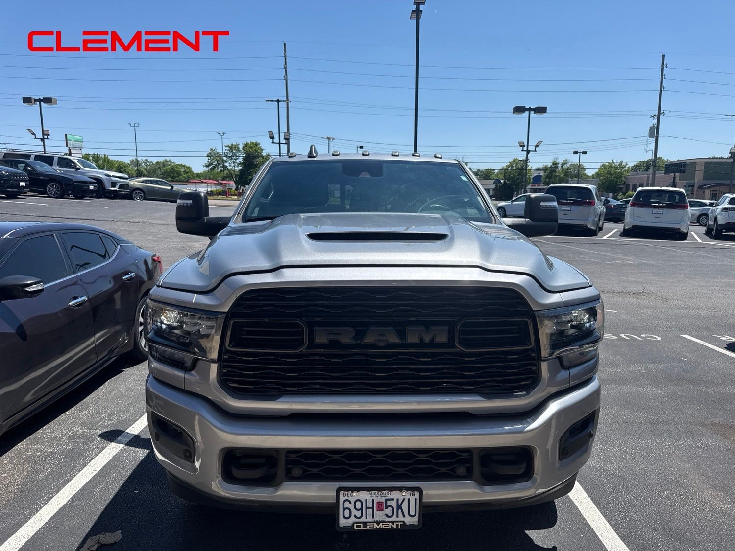 Billet Silver Metallic Clearcoat 2024 RAM 3500 Pickup Truck Four-Wheel Drive 6-Speed Automatic