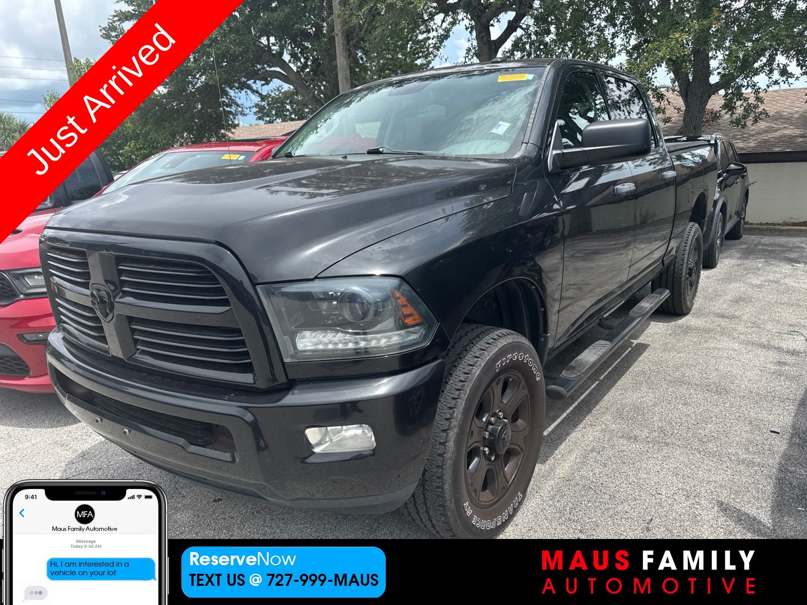 Brilliant Black Crystal Pearlcoat 2015 RAM 2500 Pickup Truck Four-Wheel Drive 6-Speed Automatic