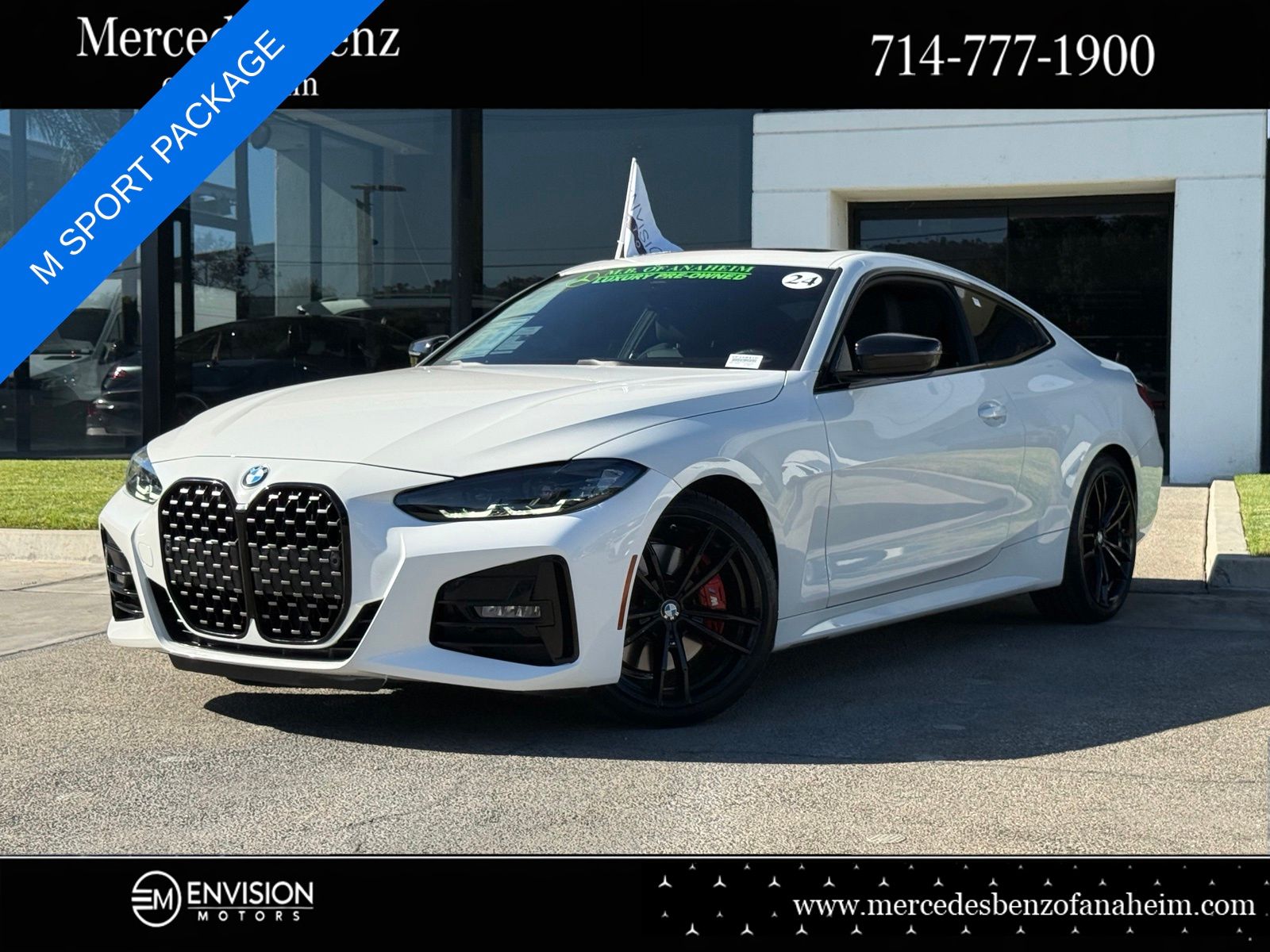 Alpine White 2024 BMW 4 Series Coupe Rear-Wheel Drive 8-Speed Automatic
