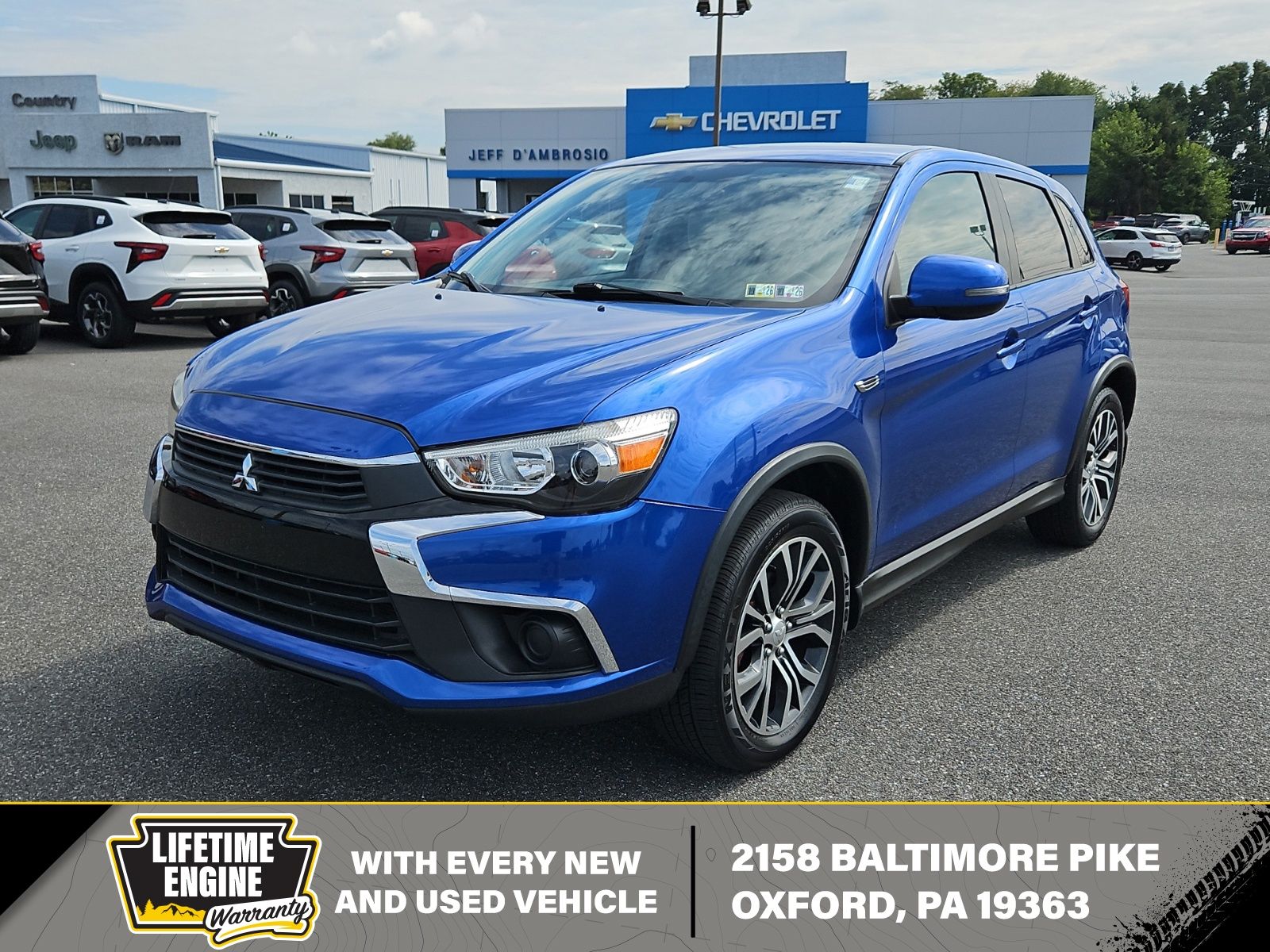 Blue 2017 Mitsubishi Outlander Sport SUV / Crossover Continuously Variable Transmission
