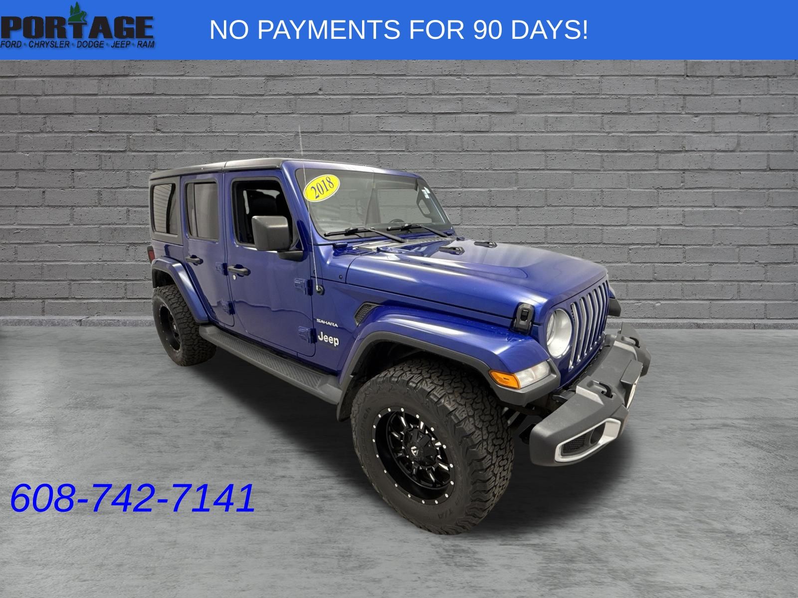 Ocean Blue Metallic Clearcoat 2018 Jeep Wrangler SUV / Crossover Four-Wheel Drive 8-Speed Automatic