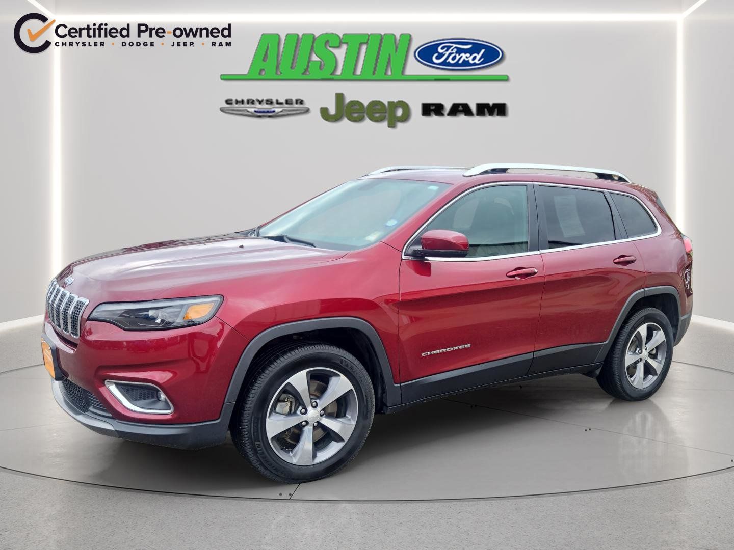 Velvet Red Pearlcoat 2019 Jeep Cherokee Limited 4WD SUV / Crossover Four-Wheel Drive 9-Speed Automatic