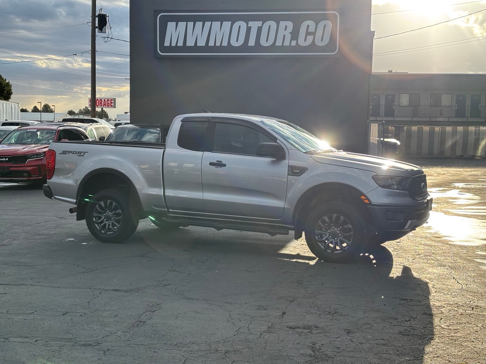 Silver Metallic 2021 Ford Ranger Pickup Truck Four-Wheel Drive Automatic