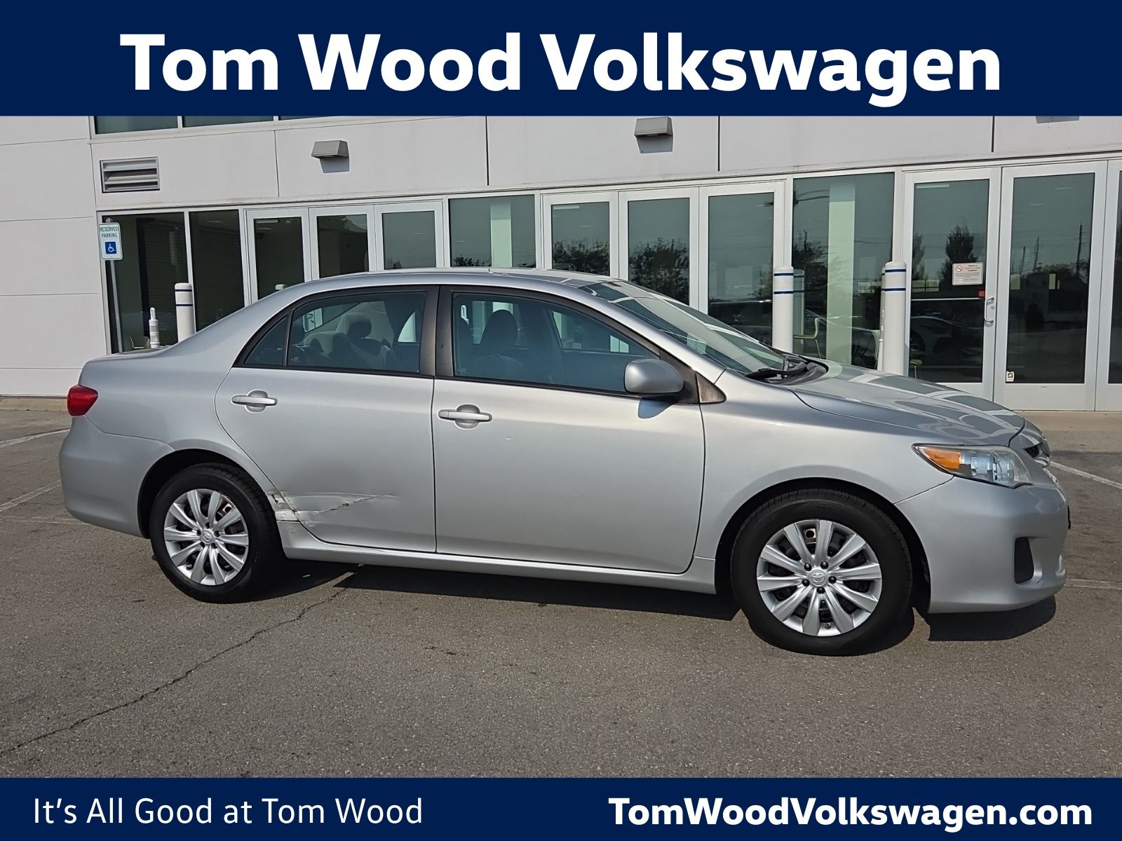 Classic Silver Metallic 2012 Toyota Corolla Sedan Front-Wheel Drive 4-Speed Automatic