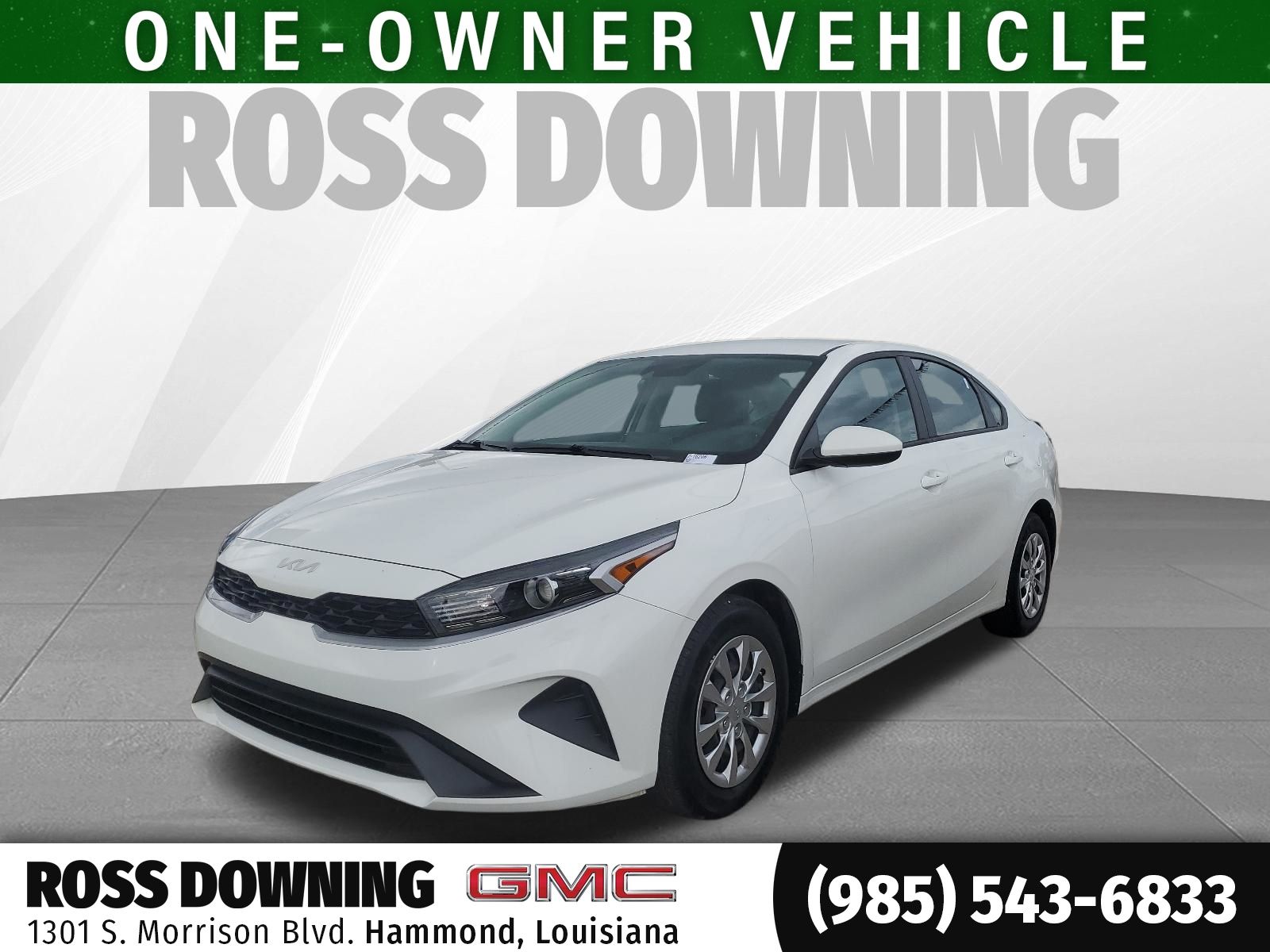 2023 Kia Forte LX White at Ross Downing Buick GMC