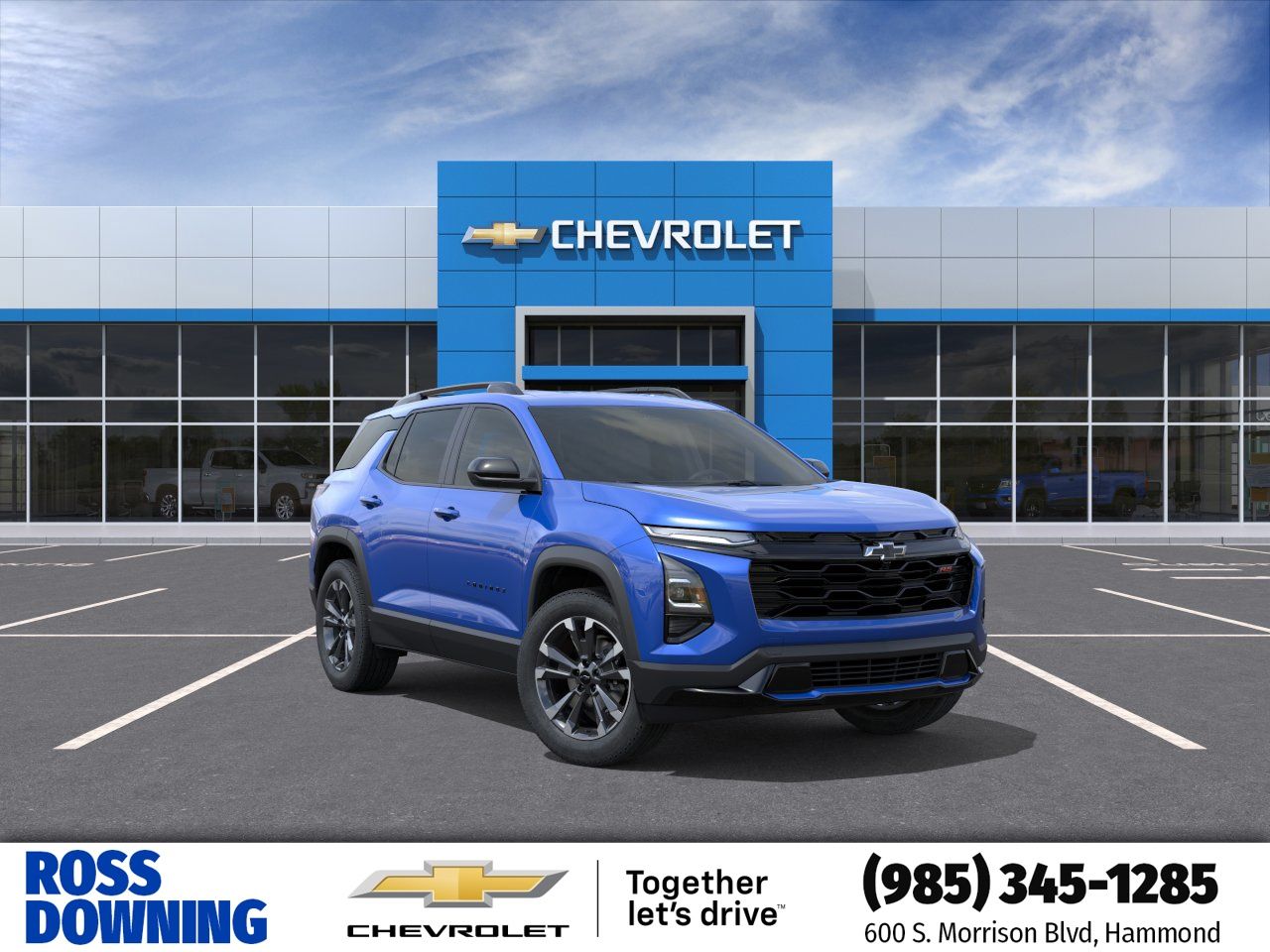 2026 Chevrolet Equinox RS Blue at Ross Downing Buick GMC