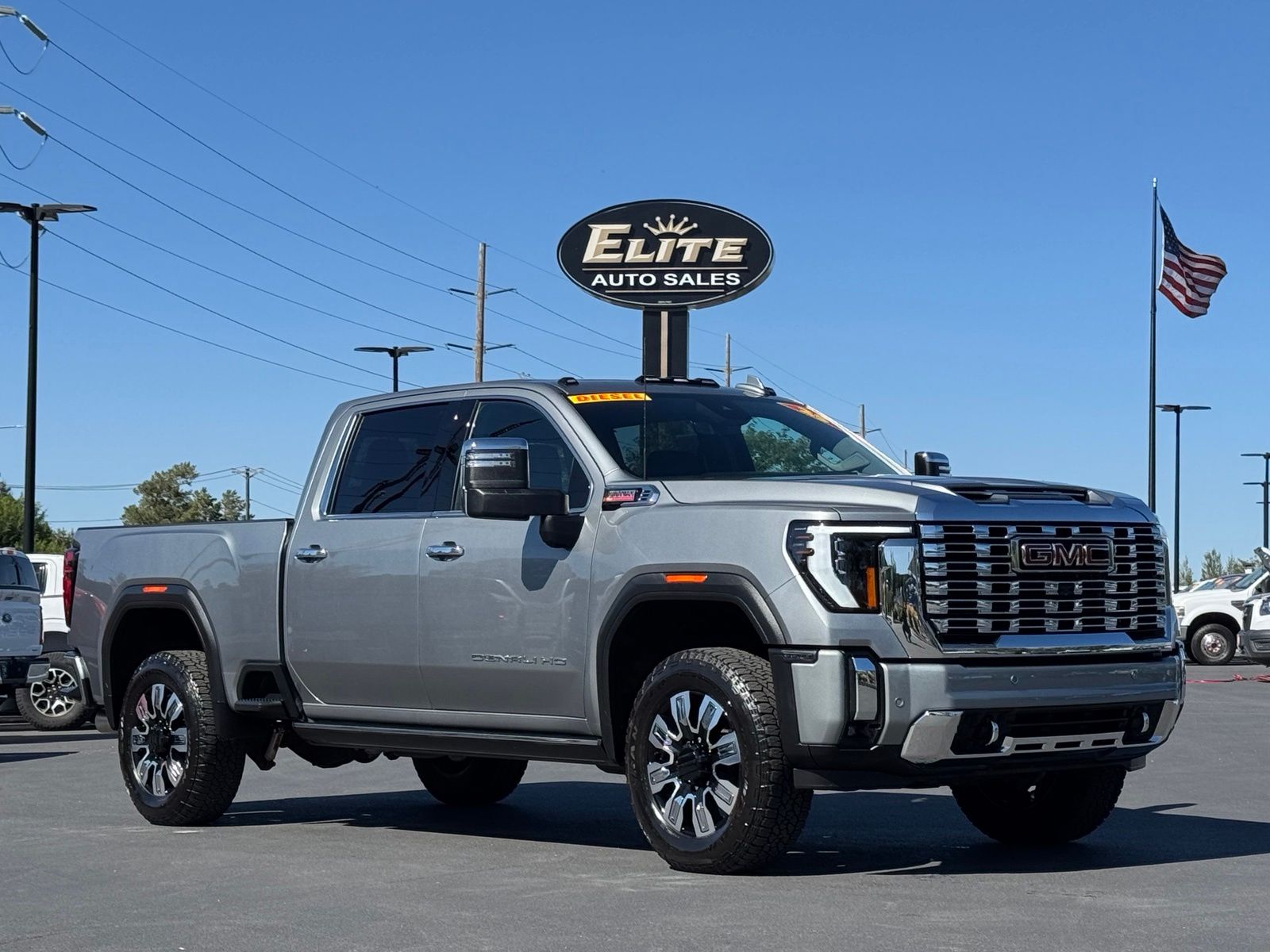 Sterling Metallic 2025 GMC Sierra 3500HD Pickup Truck Four-Wheel Drive Automatic