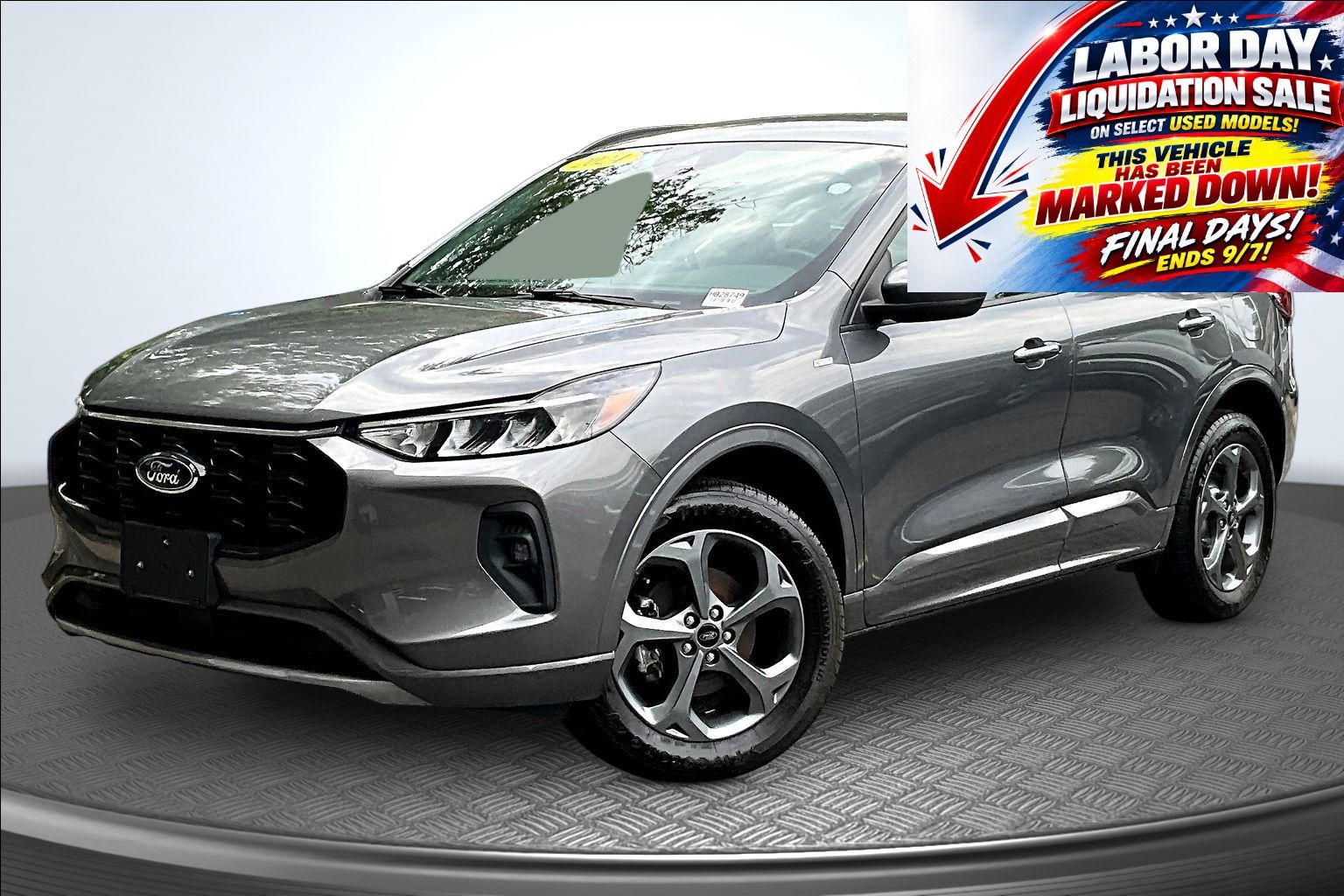 Gray Metallic 2023 Ford Escape Hybrid SUV / Crossover All-Wheel Drive Continuously Variable Transmission