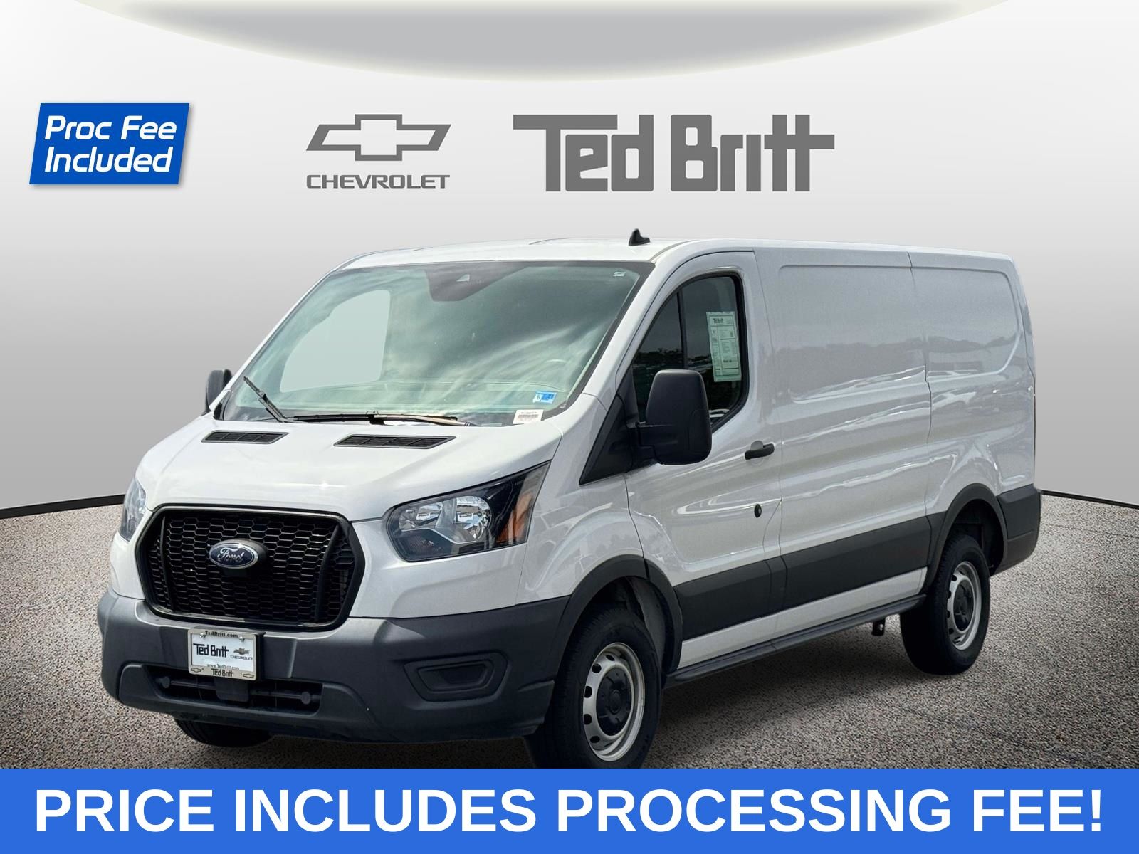 Oxford White 2023 Ford Transit Cargo Van Rear-Wheel Drive