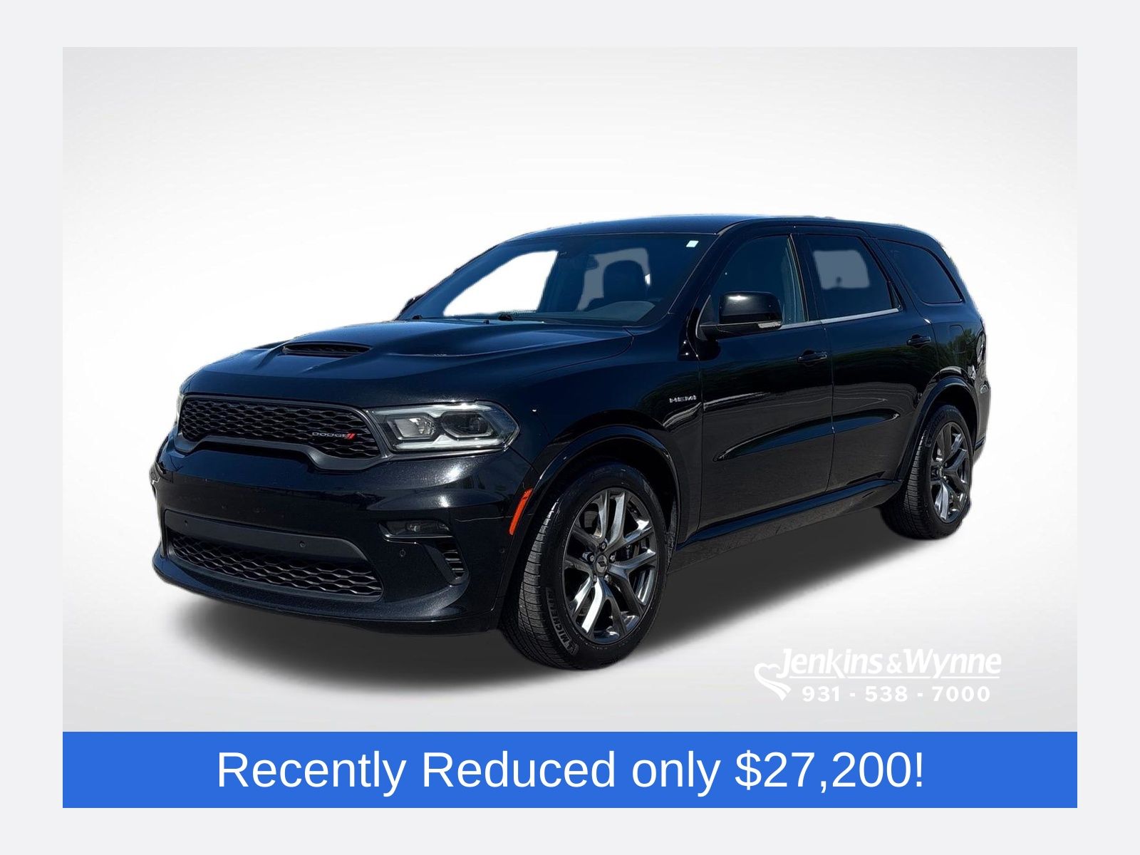 DB Black Crystal Clearcoat 2022 Dodge Durango R/T AWD SUV / Crossover All-Wheel Drive 8-Speed Automatic