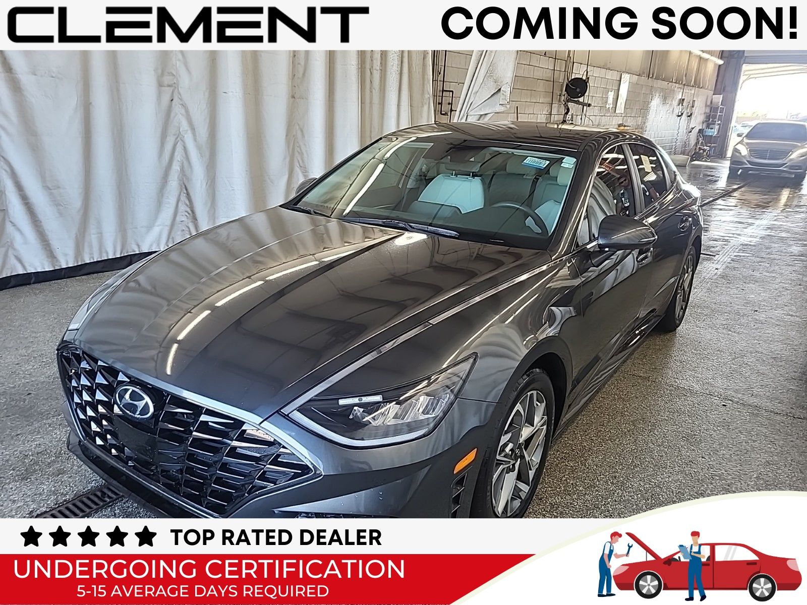 Portofino Gray 2022 Hyundai Sonata Sedan Front-Wheel Drive 8-Speed Automatic
