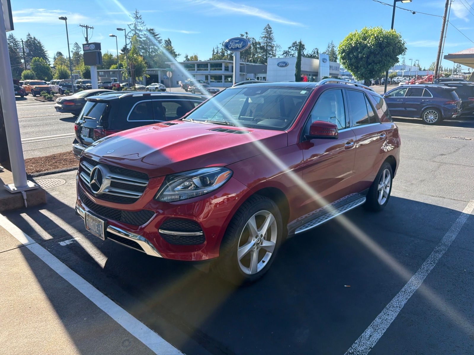 designo Cardinal Red Metallic 2017 Mercedes-Benz GLE SUV / Crossover All-Wheel Drive 7-Speed Automatic